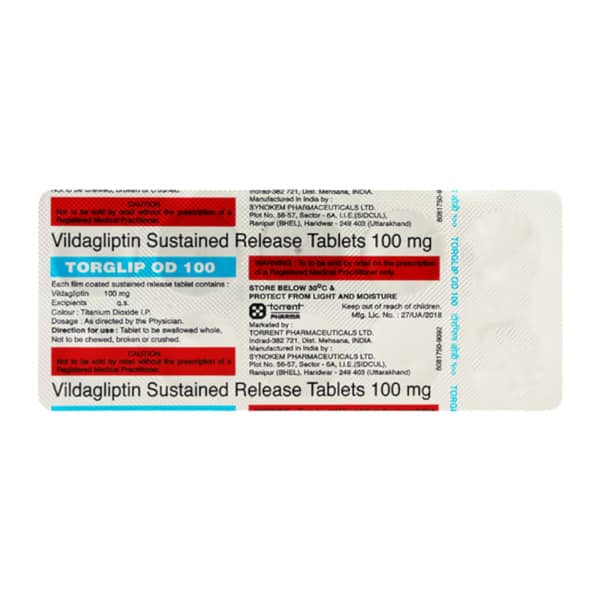 Torglip Od 100mg Strip Of 10 Tablets