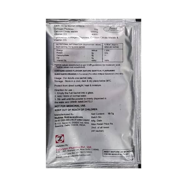 Megabone Orange Flavour Sugar Free Sachet Of 10.7gm Granules