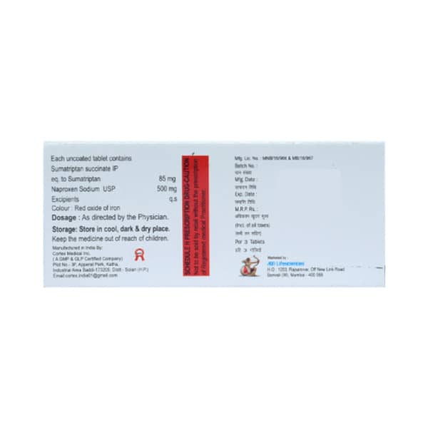 Napcet 85/500mg Strip Of 3 Tablets