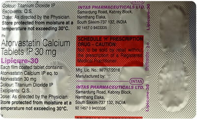 Lipicure 30mg Strip Of 10 Tablets