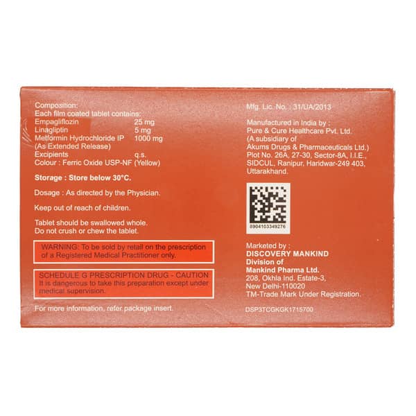 Dynaduo M 25/1000mg Strip Of 10 Tablets