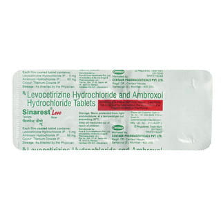 Sinarest Levo New Strip Of 10 Tablets