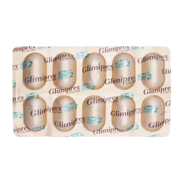 Glimiprex Sm Forte 2Mg Strip Of 10 Tablets