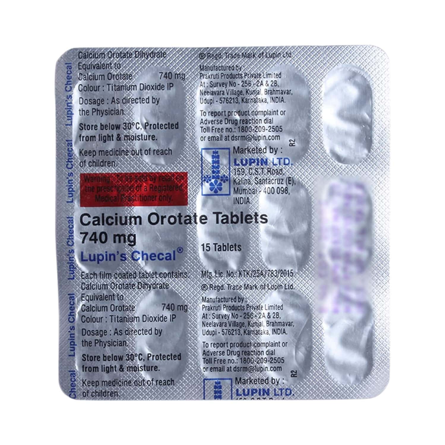 Checal 740 MG Tablet (15): Uses, Side Effects, Price & Dosage | PharmEasy