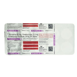 Telmikind Mct 25Mg Strip Of 10 Tablets