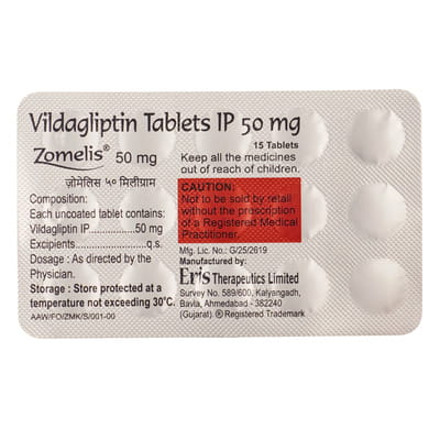 Zomelis 50mg Strip Of 15 Tablets