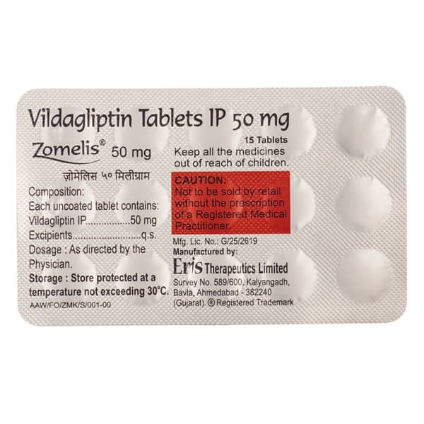 Zomelis 50mg Strip Of 15 Tablets