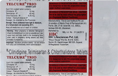 Telcure Trio Strip Of 15 Tablets