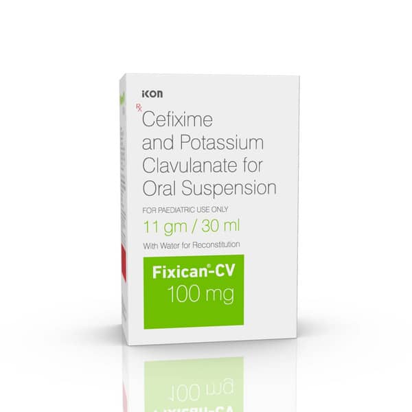 Fixican Cv 100mg Bottle Of 30ml Dry Suspension