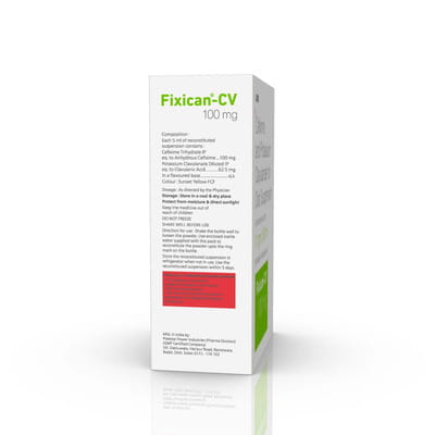 Fixican Cv 100mg Bottle Of 30ml Dry Suspension
