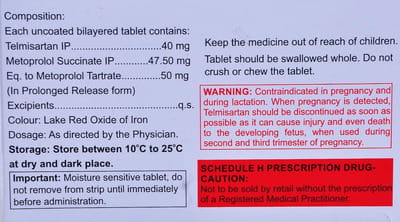 Eritel Beta 50mg Strip Of 15 Tablets