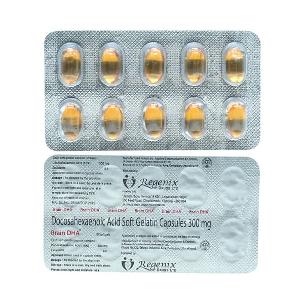 Brain Dha Strip Of 10 Capsules