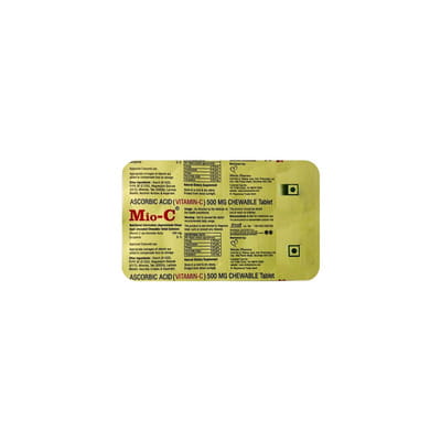 Mio C Orange Flavour Sugar Free Strip Of 10 Chewable Tablets