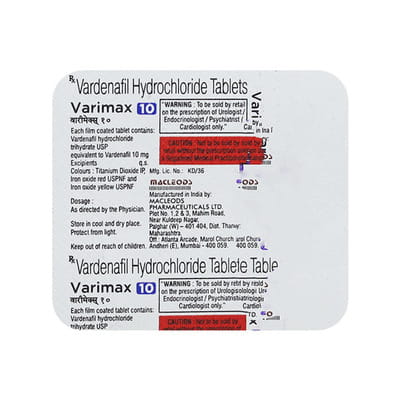 Varimax 10mg Strip Of 4 Tablets
