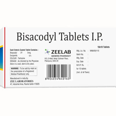 Bisalodil 5mg Strip Of 10 Tablets