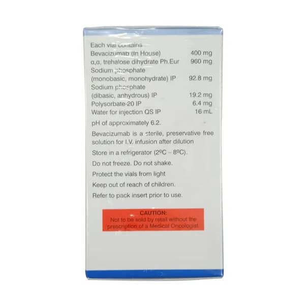 Bevacirel 400Mg Vial Of 16Ml Solution For Infusion