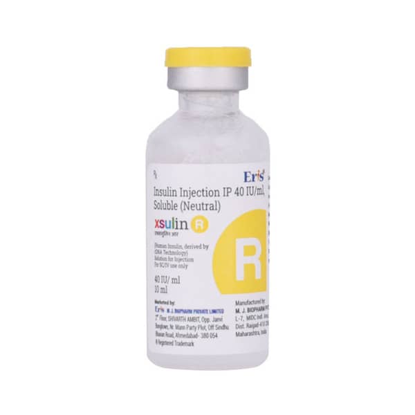 Xsulin R 40Iu Vial Of 10Ml Solution For Injection
