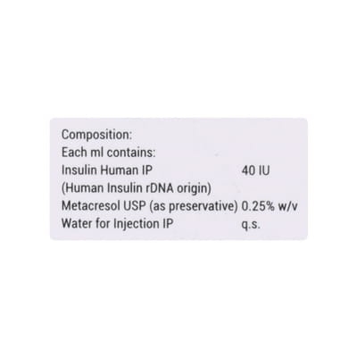 Xsulin R 40iu Vial Of 10ml Solution For Injection