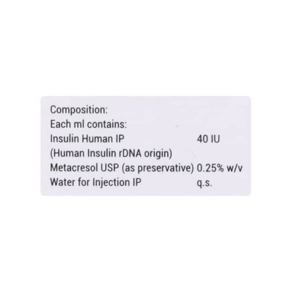Xsulin R 40Iu Vial Of 10Ml Solution For Injection