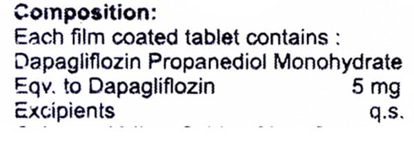 Dapagold 5mg Strip Of 15 Tablets