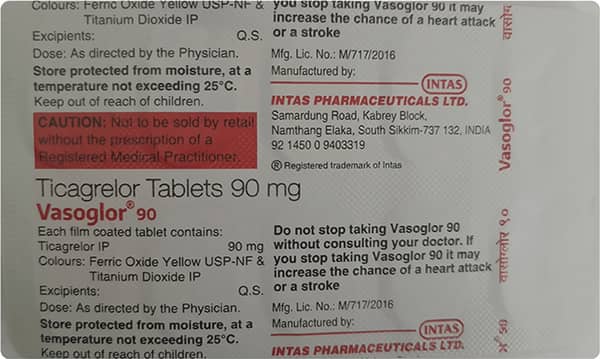 Vasoglor 90 Tablet