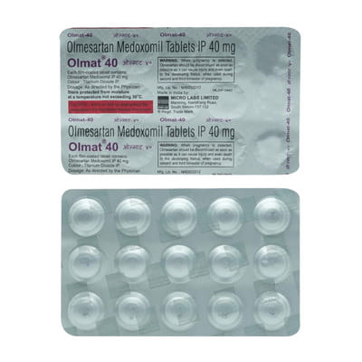 Olmat 40mg Strip Of 15 Tablets
