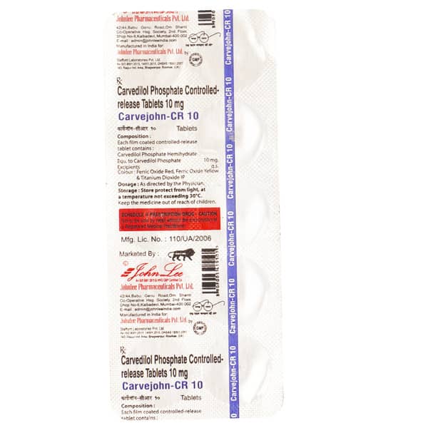 Carvejohn-Cr 10 Tablet 10