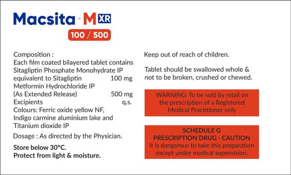 Macsita M Xr 100/500mg Strip Of 10 Tablets