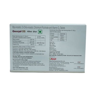 Goecyst Ds Strip Of 10 Chewable Tablets