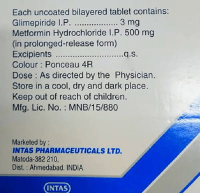 Zoryl M3 Strip Of 15 Tablets