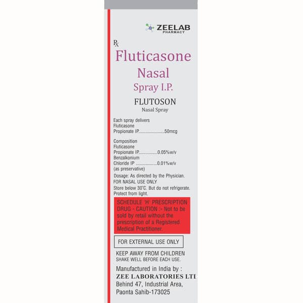 Flutoson 50Mcg 120Md Bottle Of 12Ml Nasal Spray