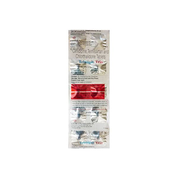 Telmiget Trio 40Mg Strip Of 10 Tablets