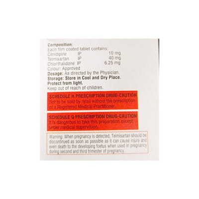 Telmiget Trio 40mg Strip Of 10 Tablets