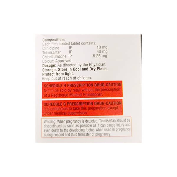 Telmiget Trio 40Mg Strip Of 10 Tablets
