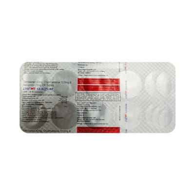 Ctd Mt 12.5/25/40mg Strip Of 10 Tablets