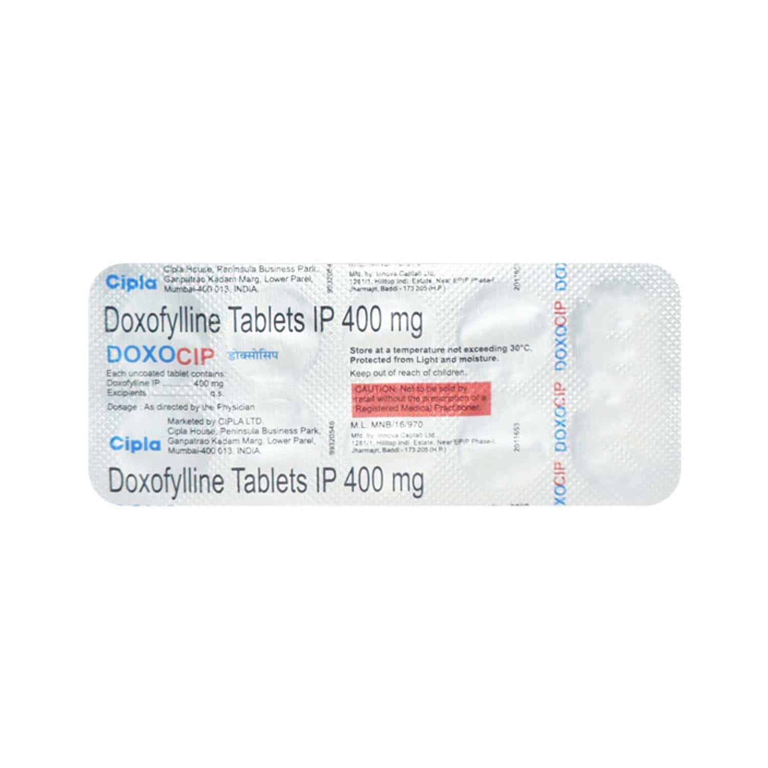 Doxocip 400 MG Tablet (10): Uses, Side Effects, Price & Dosage | PharmEasy