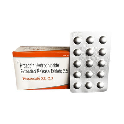 Prazosafe Xl 2.5mg Strip Of 10 Tablets
