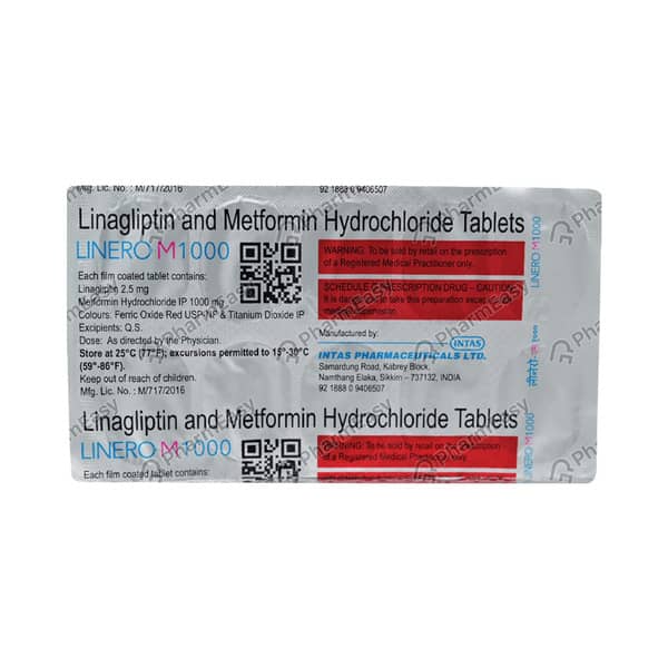 Linero Dm 1000mg Strip Of 10 Tablets