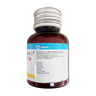 Neo Mercazole 20mg Bottle Of 130 Tablets