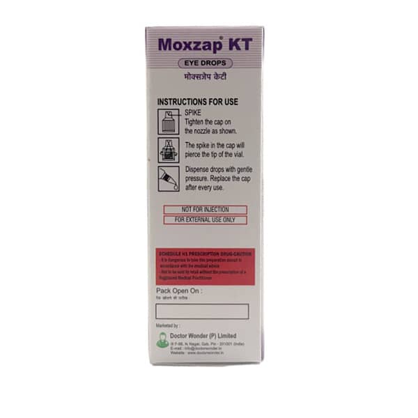 Moxzap Kt Bottle Of 5Ml Eye Drops