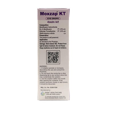Moxzap Kt Bottle Of 5ml Eye Drops
