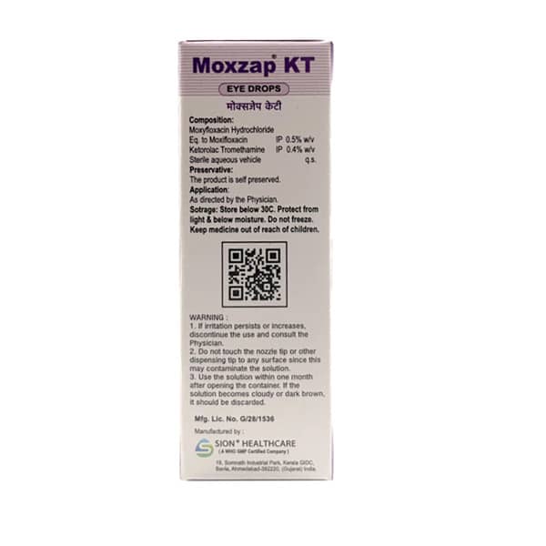 Moxzap Kt Bottle Of 5Ml Eye Drops