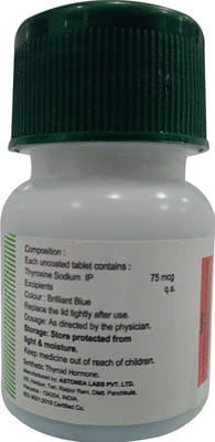 Thyroxinol 75mcg Bottle Of 120 Tablets