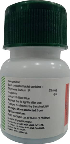 Thyroxinol 75Mcg Bottle Of 120 Tablets