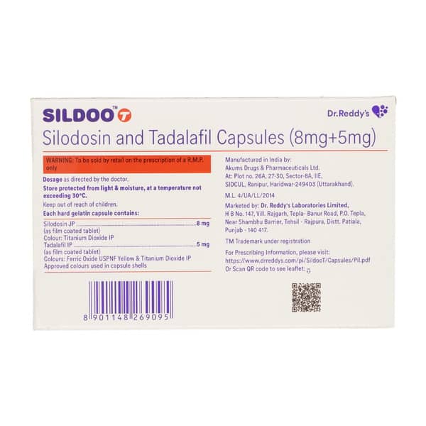 Sildoo T 8/5mg Strip Of 10 Capsules