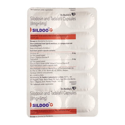 Sildoo T 8/5mg Strip Of 10 Capsules