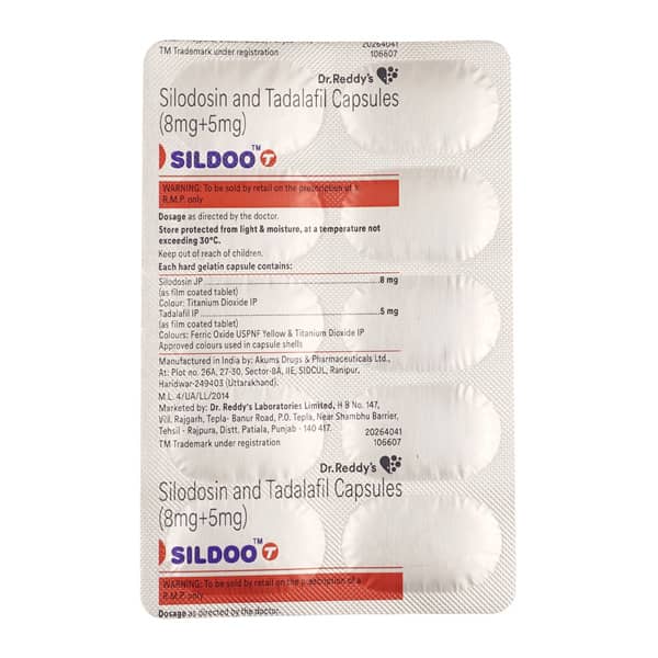 Sildoo T 8/5mg Strip Of 10 Capsules