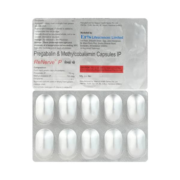 Renerve P 75mg Strip Of 10 Capsules