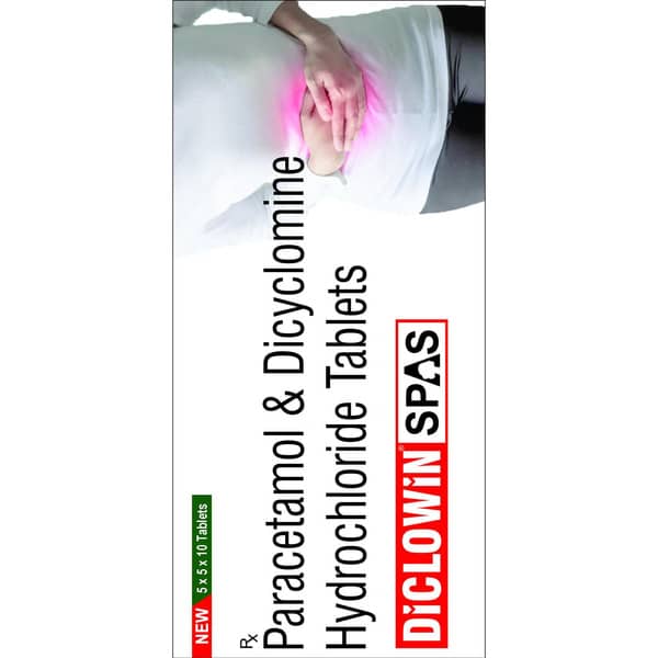 New Diclowin Spas Strip Of 10 Tablets
