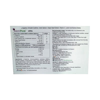 Fertipeak Strip Of 10 Tablets